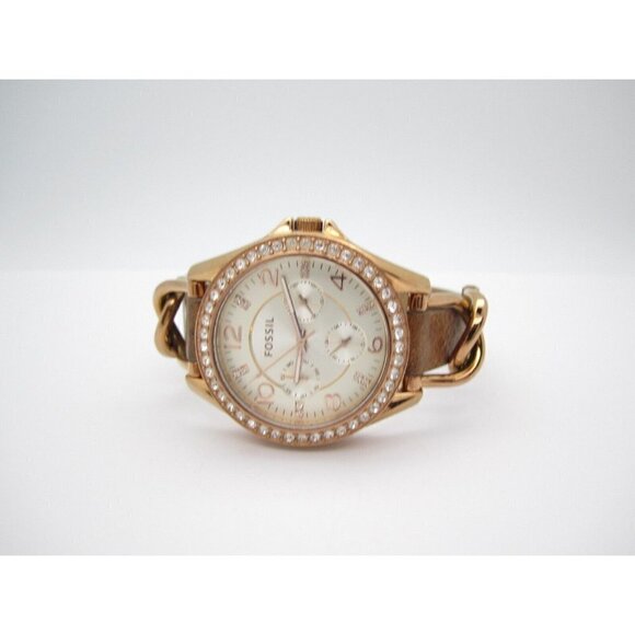 Women's Fossil Crystals Quartz WR Analog Dial Causal Round Watch (F31) - Picture 9 of 12